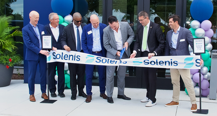 Pictured left to right: Kees Saarloos, John Panichella, Marcus Henry – New Castle County Executive, Christoph Adami, Phil Patterson, Matt Meyer Delaware Gov., and Chris Boyd